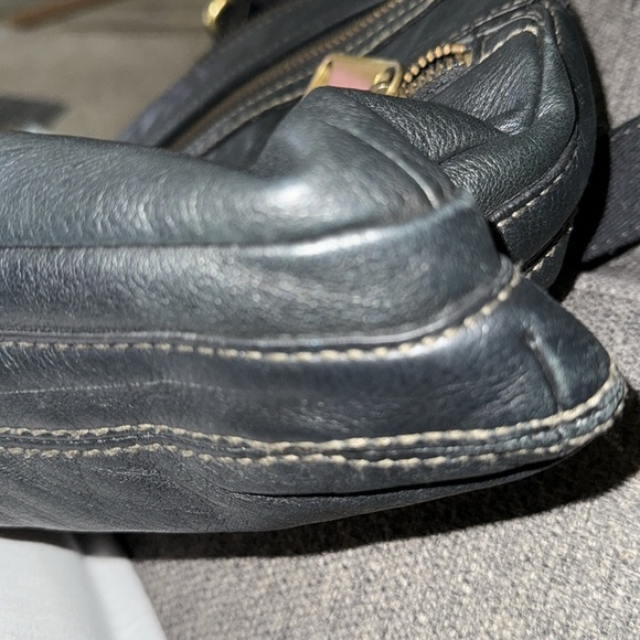 Vintage Fossil Women's Black  Leather Crossbody Shoulder bag Medium G1 - Picture 9 of 12